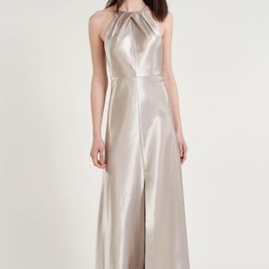 Jenny Yoo Cameron bridesmaid dress latte size 6